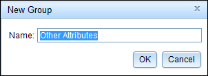 Creating a new attribute group Creating a new attribute group